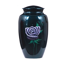 Hand Painted Rose - Blue