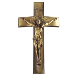 16" Cast Exterior Crucifix