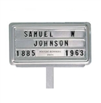 McNeil Grave Markers - 900 Aluminum