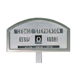 McNeil Grave Markers - Chrome Plated