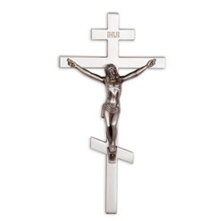 12" Cast Exterior Crucifix