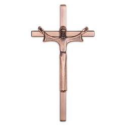 12" Cast Exterior Crucifix