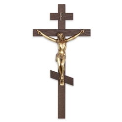12" Cast Exterior Crucifix