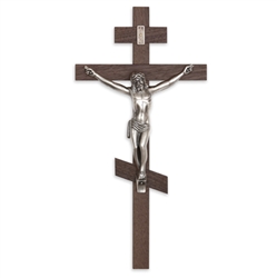 12" Cast Exterior Crucifix