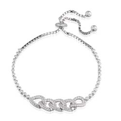 .925 sterling silver link bracelet