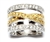 Two Tone Open Band Ring