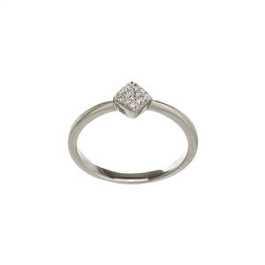 Small Square Micro Pave Ring