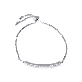 Sharp Pave Bar Bracelet