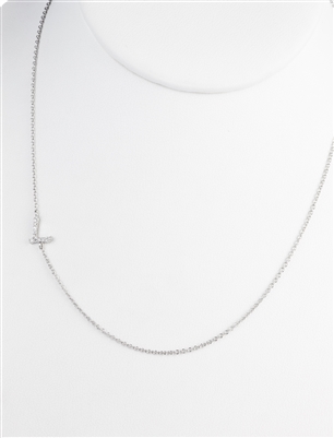 A Cool Side Necklace With Initial "L"