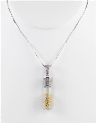 Crystals In a Bottle Pendant Necklace