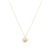 14K Gold Over Sterling Silver Crown Necklace