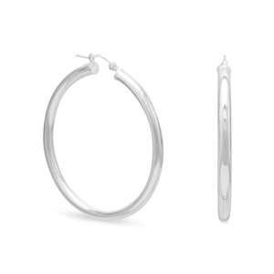 .925 Sterling Silver Hoop Earrings