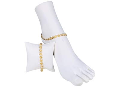 Anklet - Flower Chain Gold/Silver