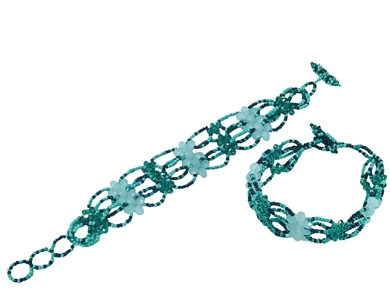 Bracelet 77 Crystals Turquoise