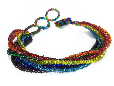Friendship Bracelet, Rainbow, Strands