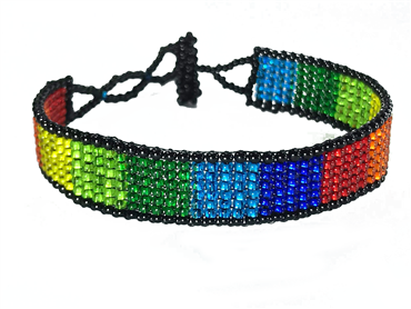 Friendship Bracelet, Rainbow, Loom