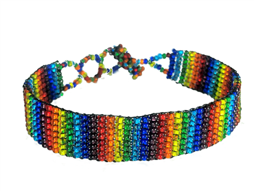 Friendship Bracelet, Rainbow, Loom