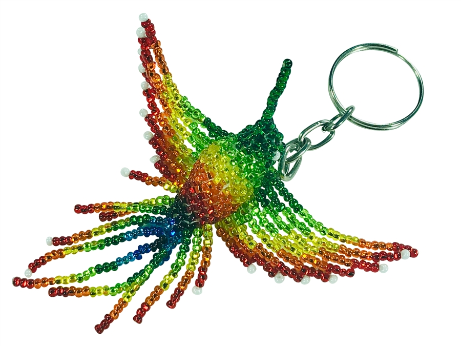 Keychain Charm Hummingbird - Rainbow