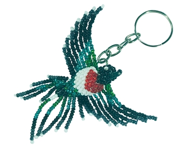 Keychain Charm - Hummingbird - Ruby Throated
