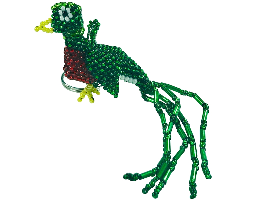 Keychain Charm - Quetzal Bird - Green