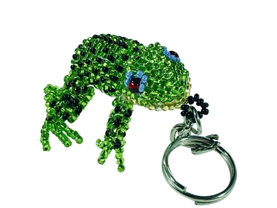 Keychain Charm - Frog - Green
