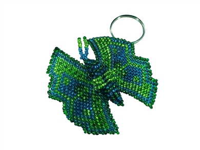 Keychain Charm - Butterfly Greens