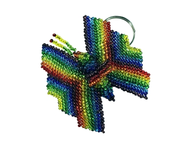 Keychain Charm - Butterfly Rainbow