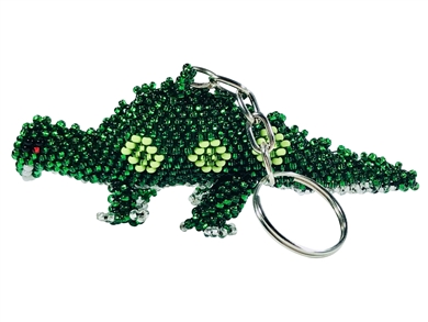 Keychain Charm - Green Dinosaur