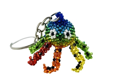 Keychain Charm - Octopus Rainbow