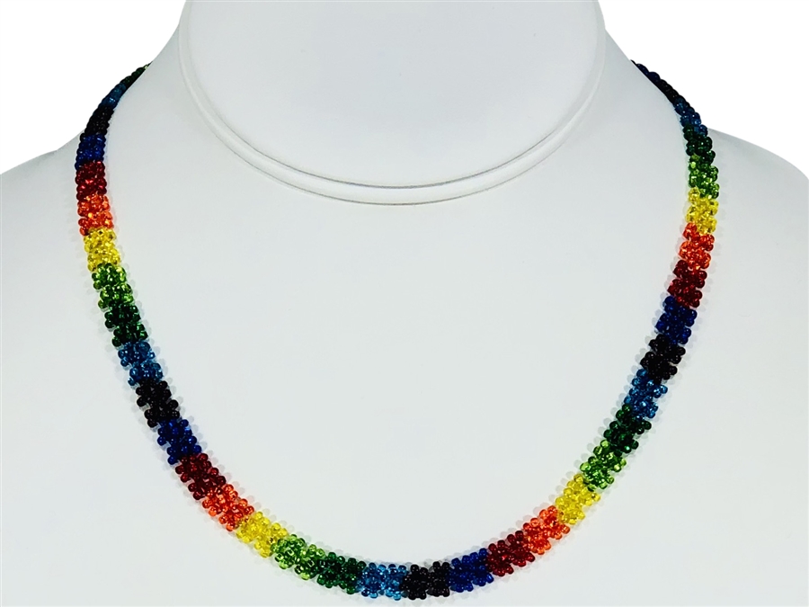 Necklace - Flower Chain Rainbow