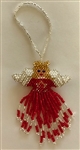 Ornament - Large Angel - Red w/ Blonde Hair