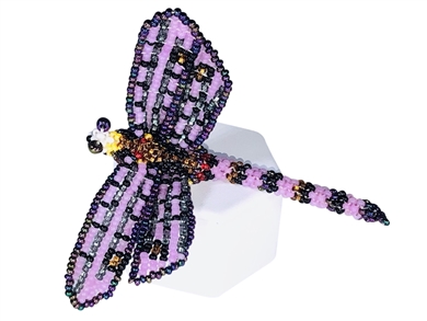 Pin - Dragonfly Pink/Grey/Peacock/Grape