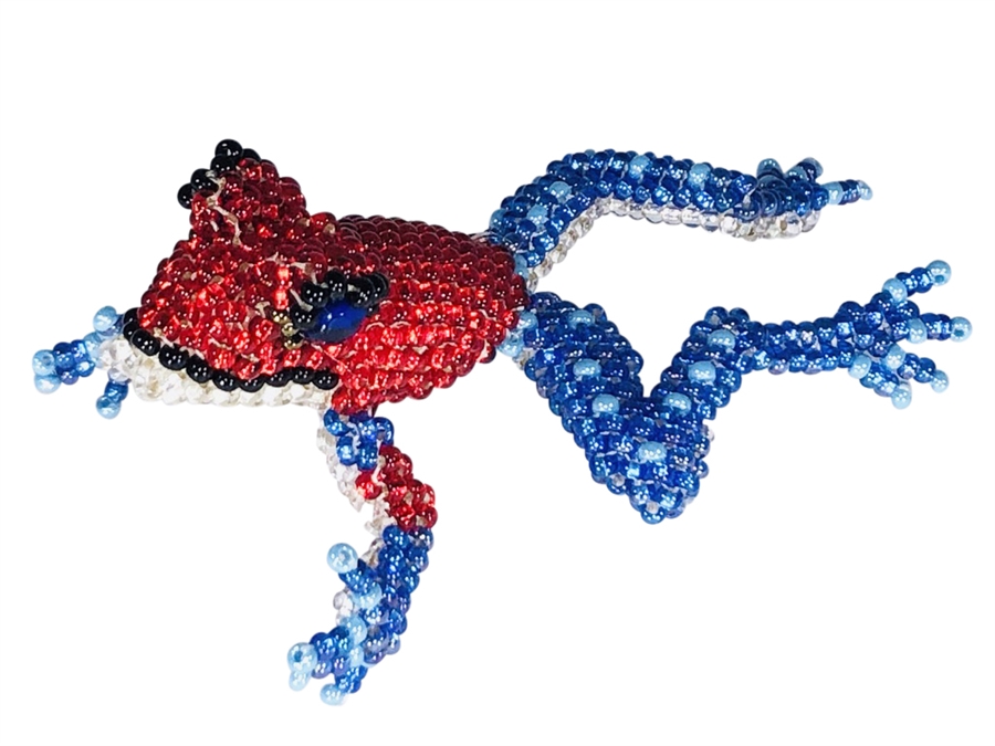 Pin - Tree Frog Red w/ Blue Legs