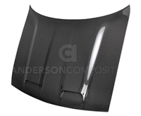 2008 - 2023 Dodge Challenger RE Style Carbon Fiber Hood - Anderson Composites