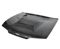 1995 - 1996 Nissan 240SX D-Spec Style Carbon Fiber Hood - Carbon Creations