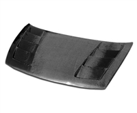 2006 - 2011 Honda Civic 2Dr Circuit Style Carbon Fiber Hood - Carbon Creations