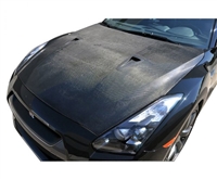 2009 - 2016 Nissan GT-R OEM Style Carbon Fiber Hood - Carbon Creations