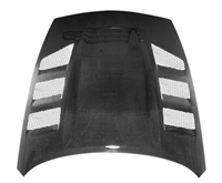 2009 - 2020 Nissan 370Z Circuit Style Carbon Fiber Hood - Carbon Creations