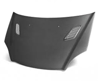 2002 - 2005 Honda Civic HB MG Style Carbon Fiber Hood - Seibon