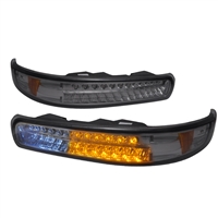 2000 - 2002 Chevy Silverado HD LED Bumper Lights - Smoke