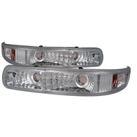 1999 - 2002 Chevy Silverado Bumper Lights - Chrome