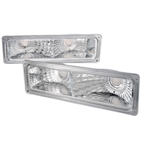 1988 - 1998 Chevy C/K Series Bumper Lights - Chrome