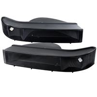 1992 - 1996 Ford F-150 Bumper Lights - Black