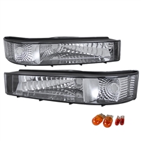 1992 - 1996 Ford F-150 Bumper Lights - Chrome