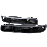 1999 - 2007 GMC Sierra Bumper Lights - Black