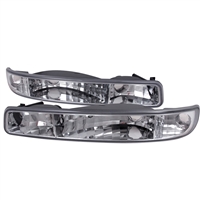 1999 - 2007 GMC Sierra Bumper Lights - Chrome