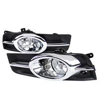 2011 - 2014 Chevy Cruze OEM Style Fog Lights W/Switch - Chrome