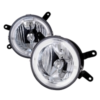 2005 - 2009 Ford Mustang GT LED Halo Fog Lights - Chrome