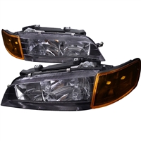 1994 - 1995 Honda Accord 1PC Crystal Headlights - Smoke