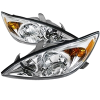 2002 - 2004 Toyota Camry Euro Style Headlights - Chrome